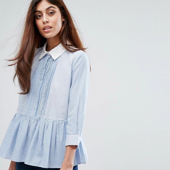 French Connection Tops - •NWOT French Connection UK 🇬🇧 peplum blouse•
